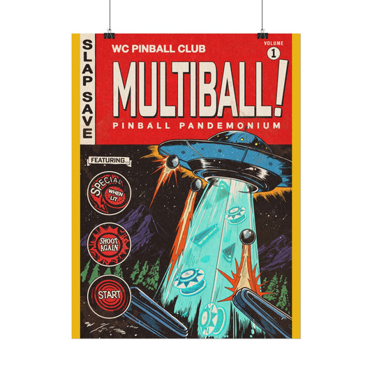 Multiball! - 18"x24" Rolled Poster