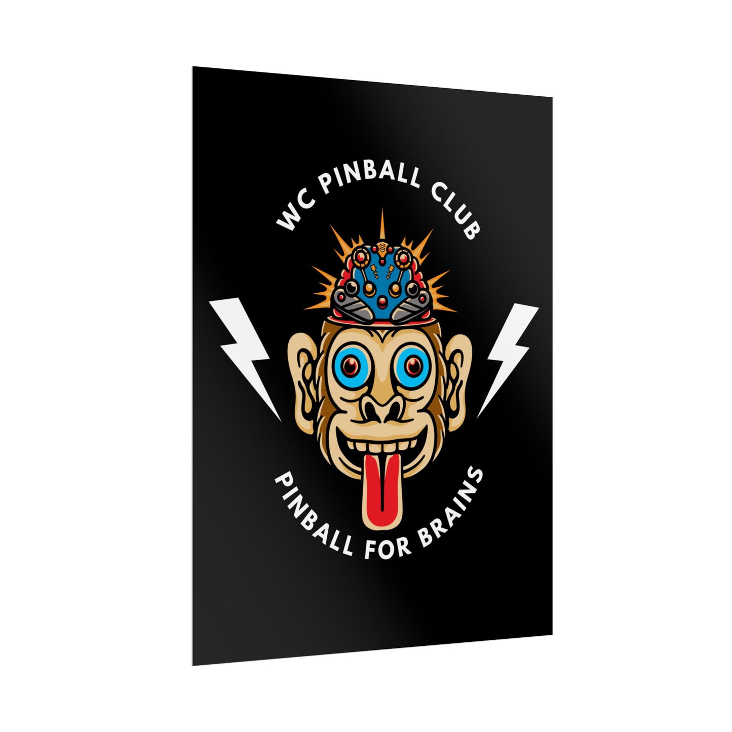 Pinball For Brains - 18"x24" Rolled Poster