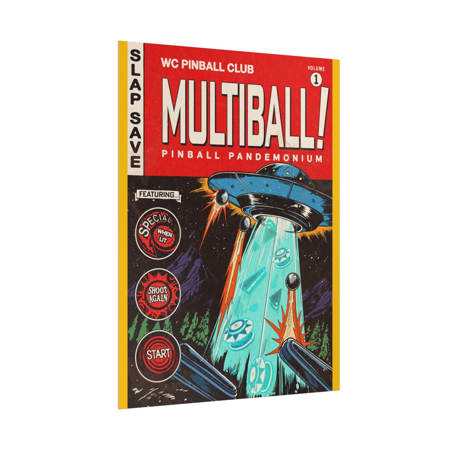 Multiball! - 18"x24" Rolled Poster